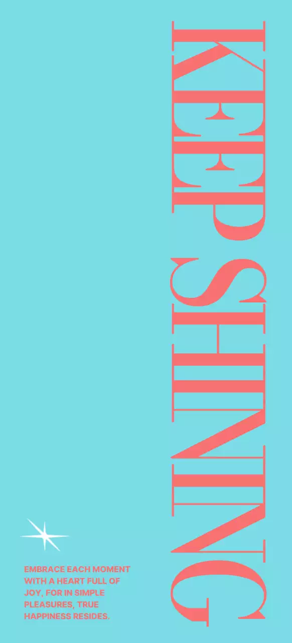 파랑색과 코랄색의 타이포