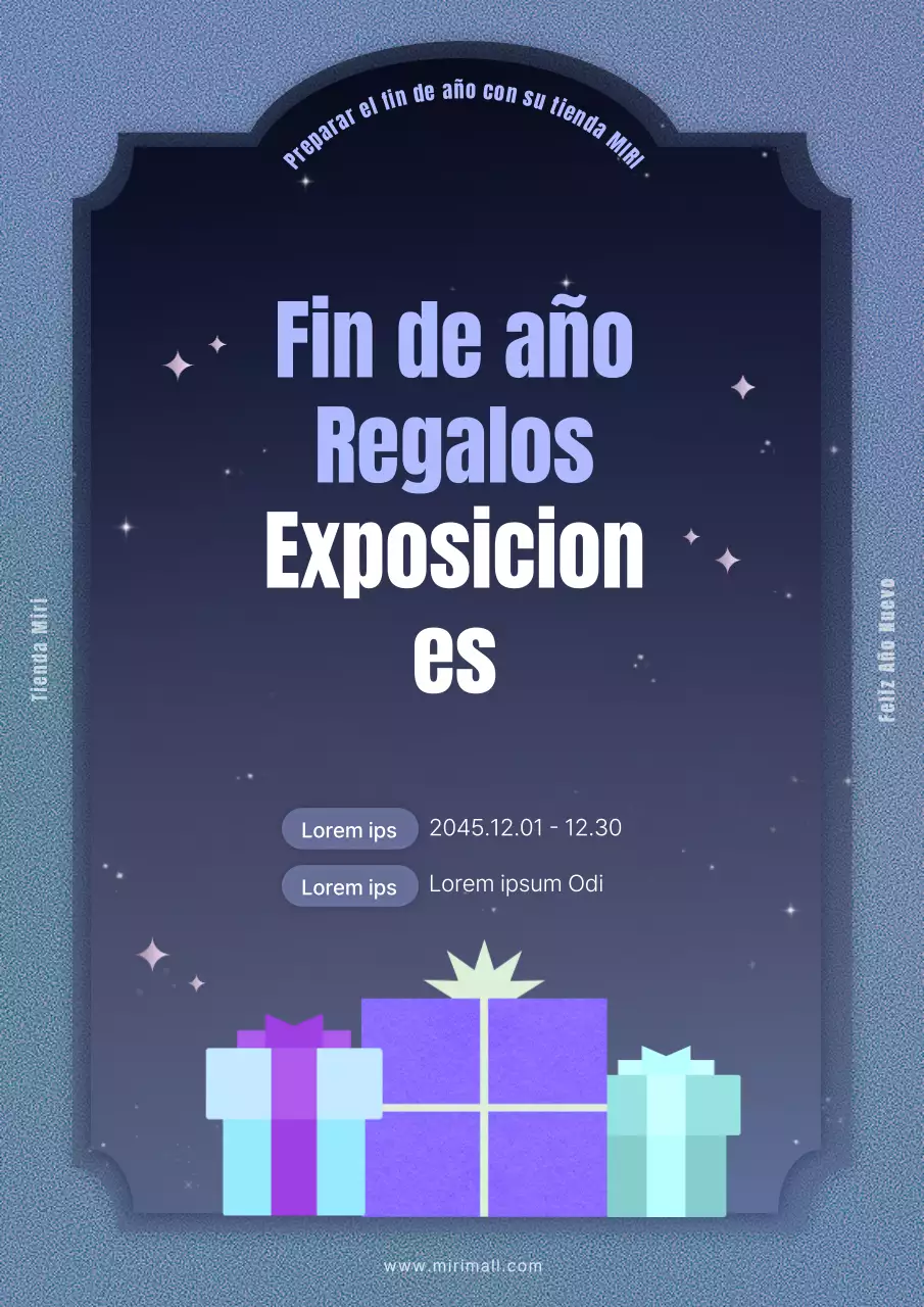 Promueva un lujoso regalo navideño en malva