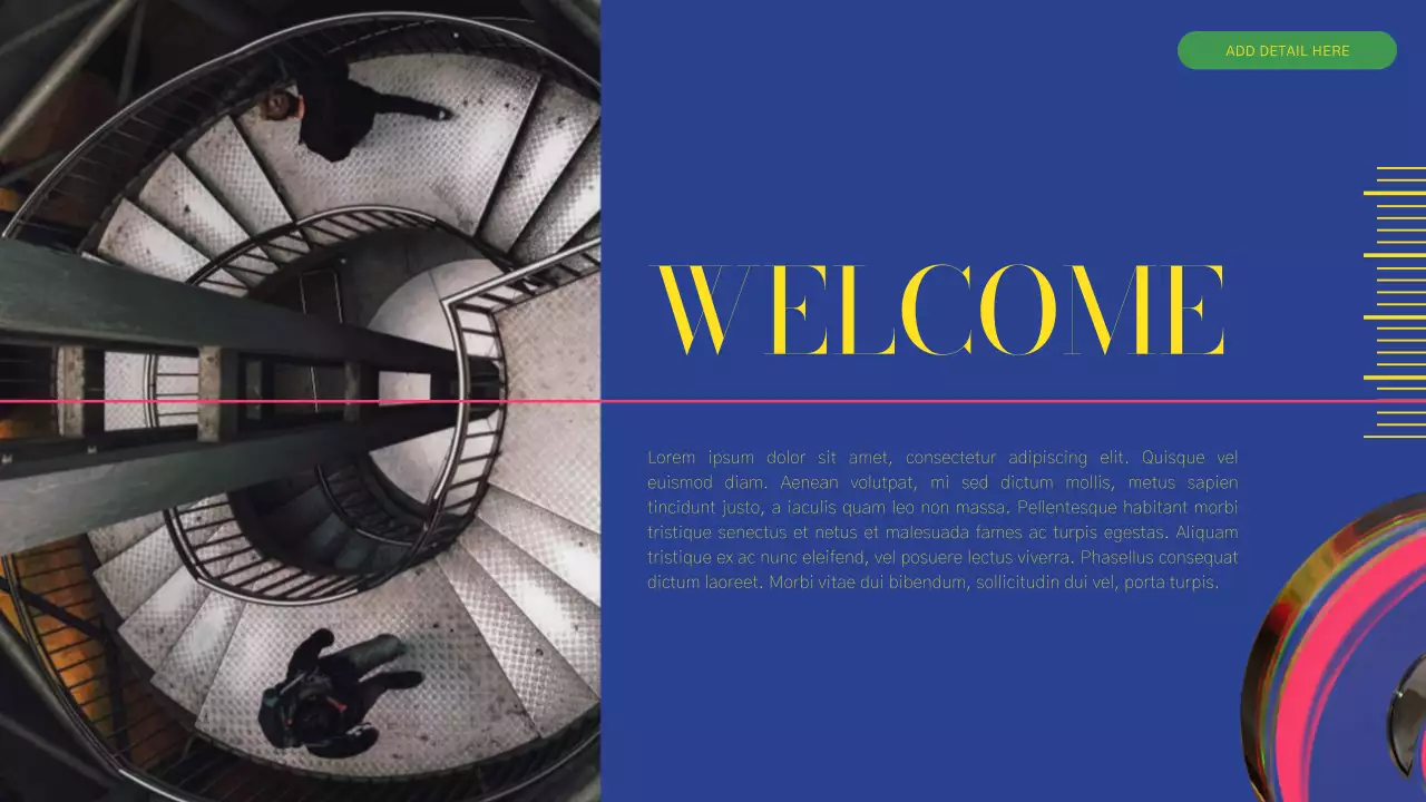 Green and Pink Modern Business Profile Report