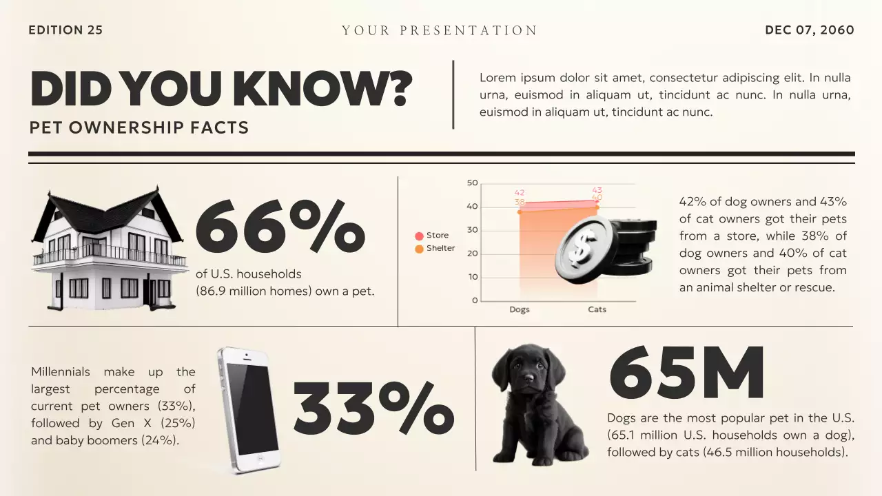 Tài liệu kinh doanh theo chủ đề tin tức cổ điển màu đen và màu be