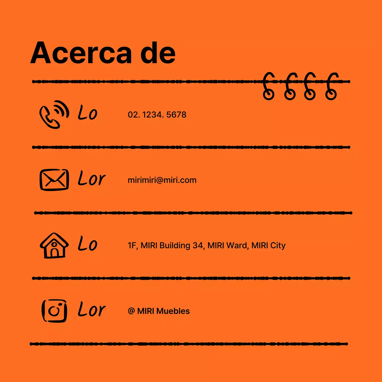 Guía para un kit de marca limpio en naranja y negro