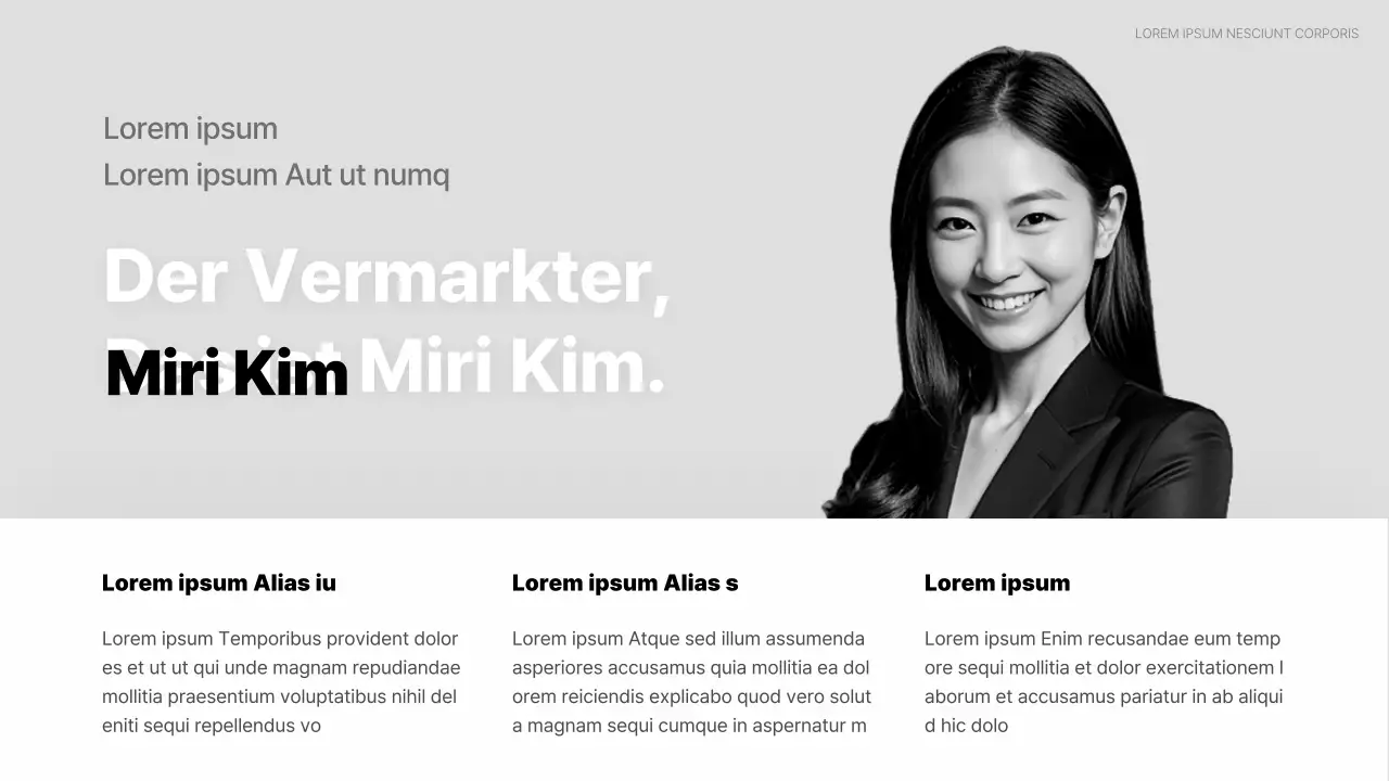 Einfache Lebenslaufmappe mit weißem Hintergrund