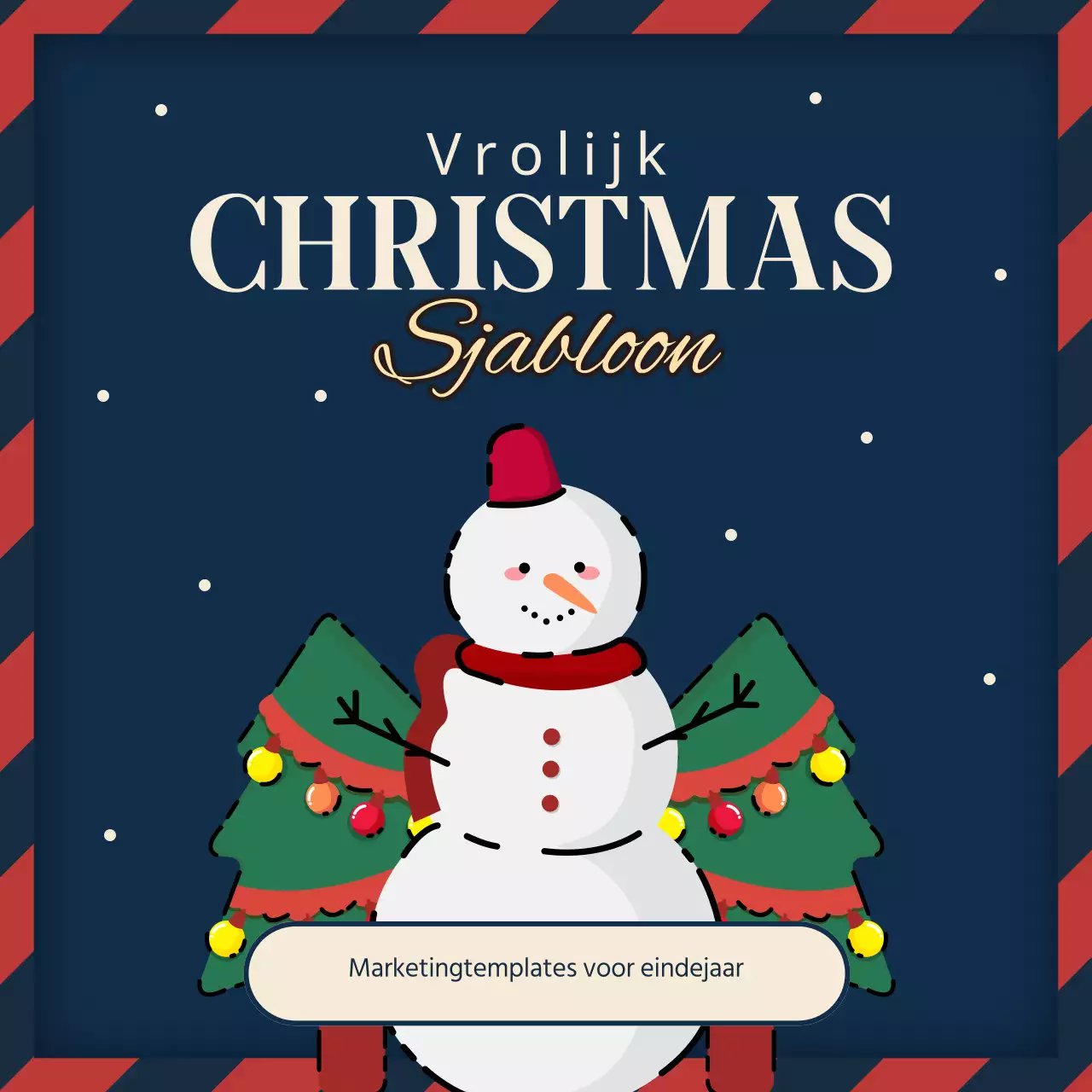 Promoot een marineblauw en rood vakantie-evenement