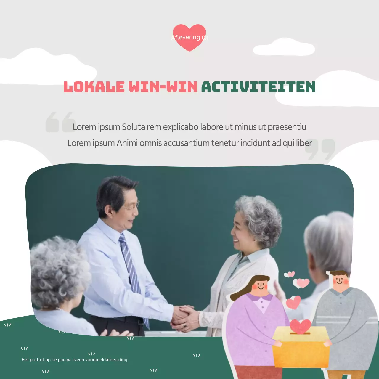 Een mooi groen en roze bericht over ESG-beheerrapportage