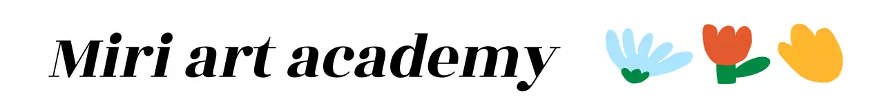 컬러풀한 느낌의 자연스럽고 밝은 미술 학원