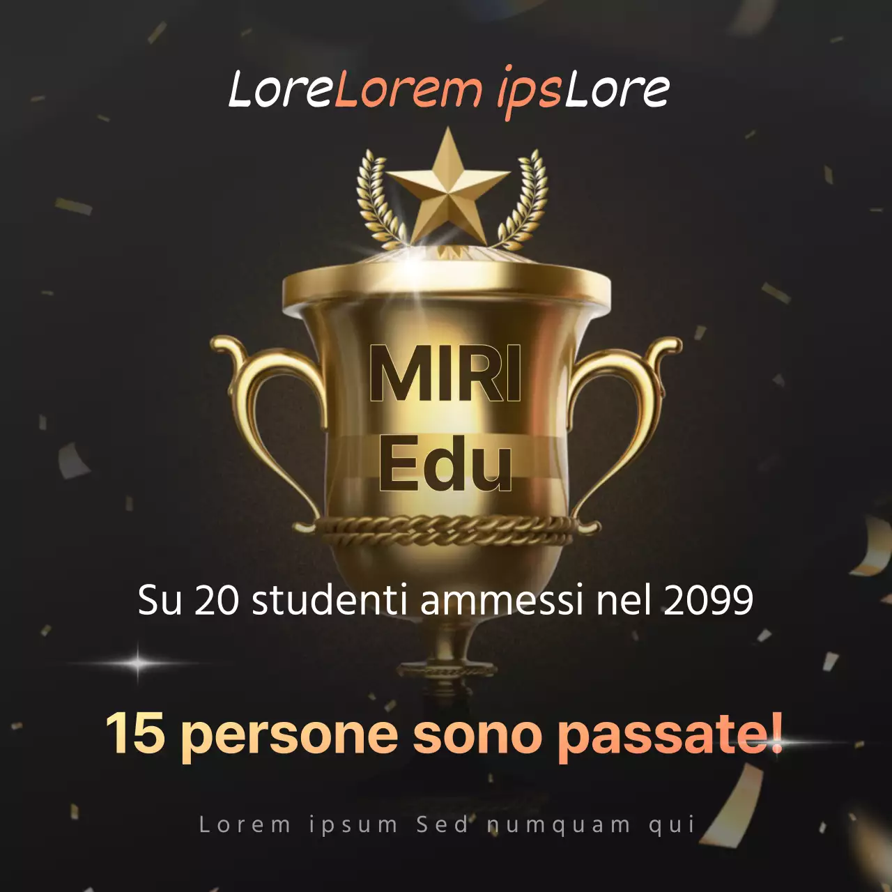 Promuovere una lussuosa celebrazione del nero e dell'oro