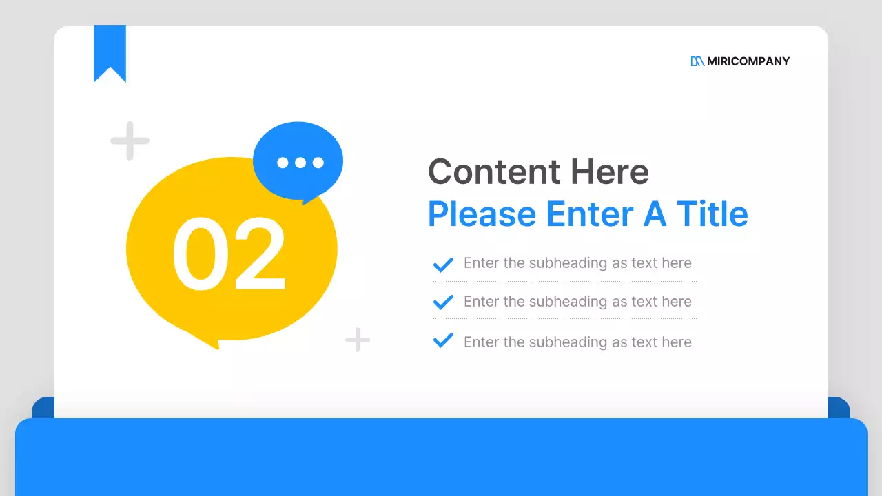 파랑과 노랑의 심플한 비즈니스 기획서