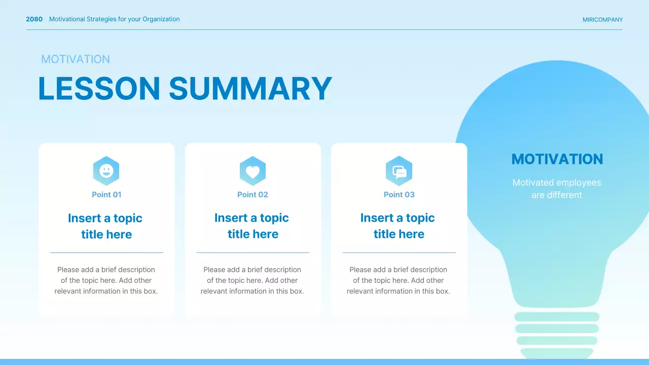 블루 모던 기업 프리젠테이션