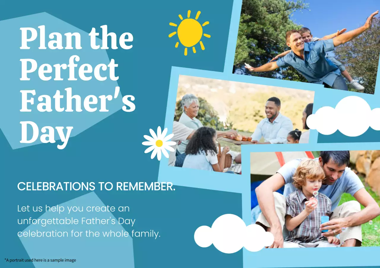 Blue Modern Family Guide Poster