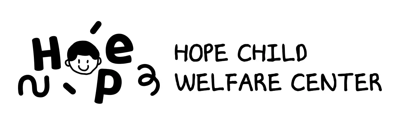 Child welfare center with cute illustrations and fonts