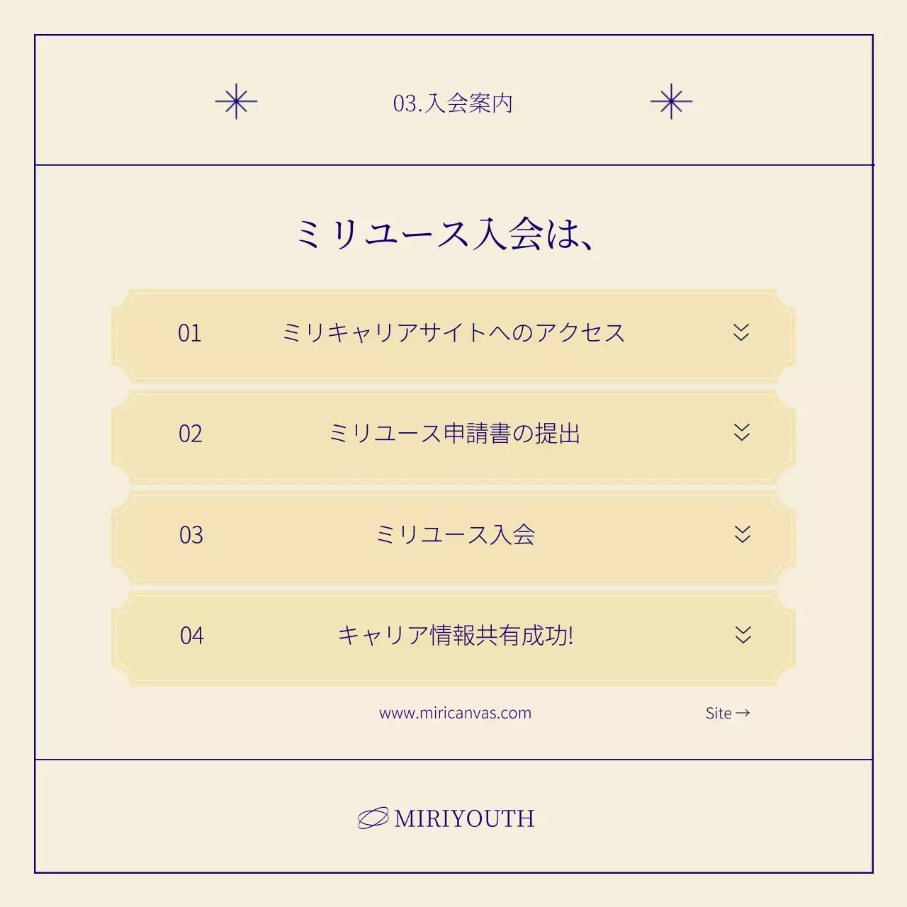 青 シンプル キャリア ポスター Instagram カルーセル