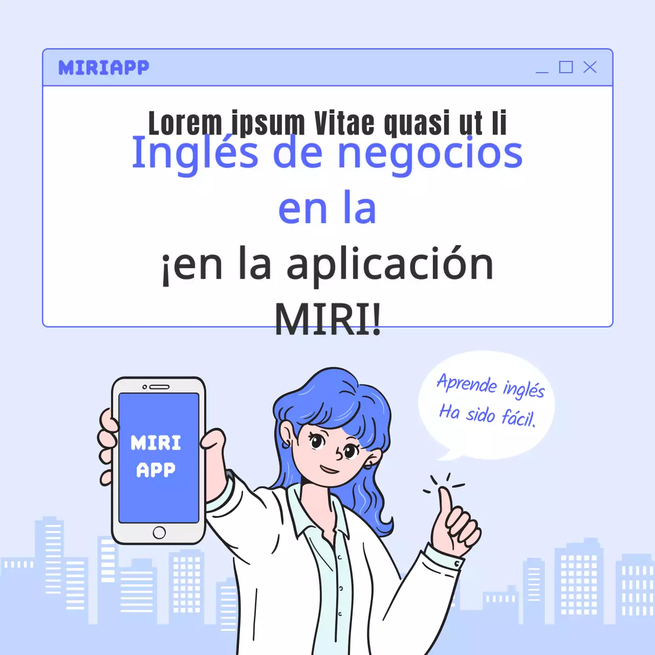 Una sencilla guía en azul y azul claro de los acrónimos empresariales del correo electrónico