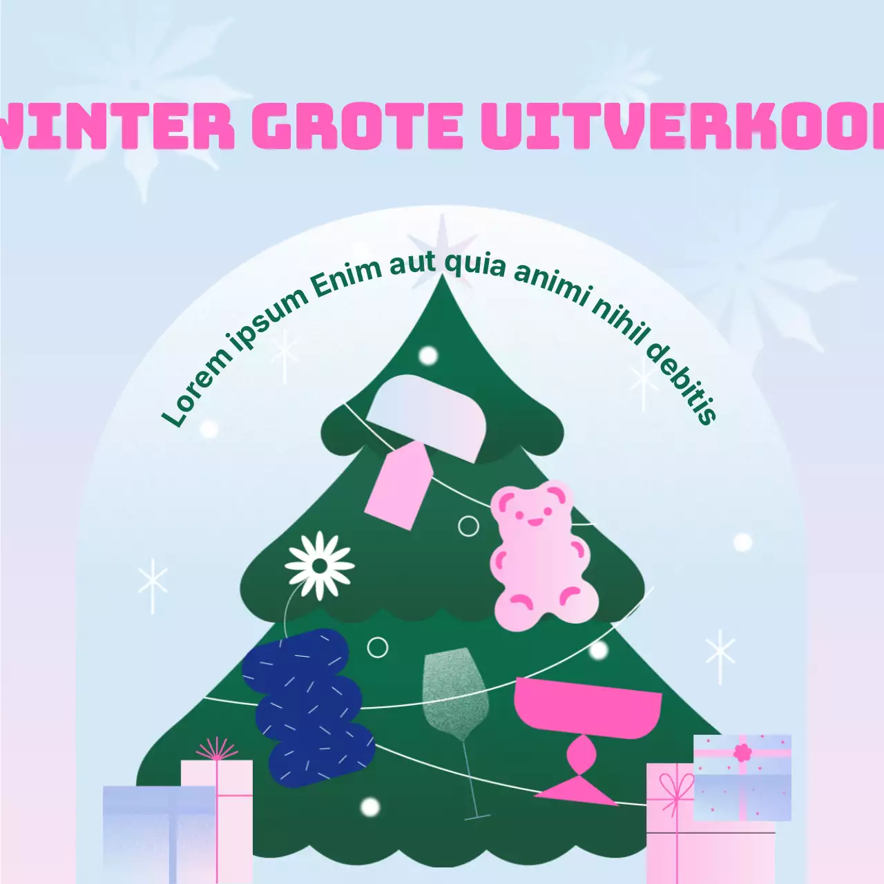 (Premium)_Promoot een seizoensuitverkoop met een roze kleurverloop (Instagram nieuw feed bericht)