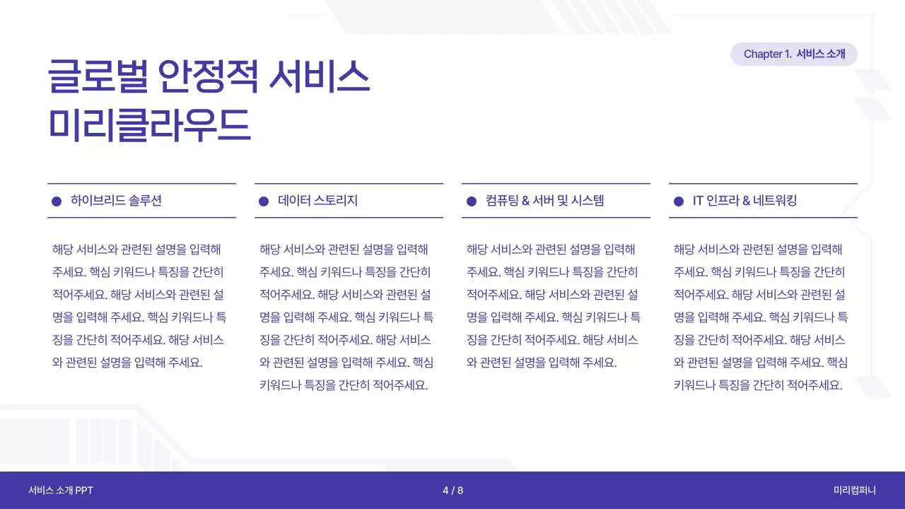 보라의 사이버의 서비스 소개서