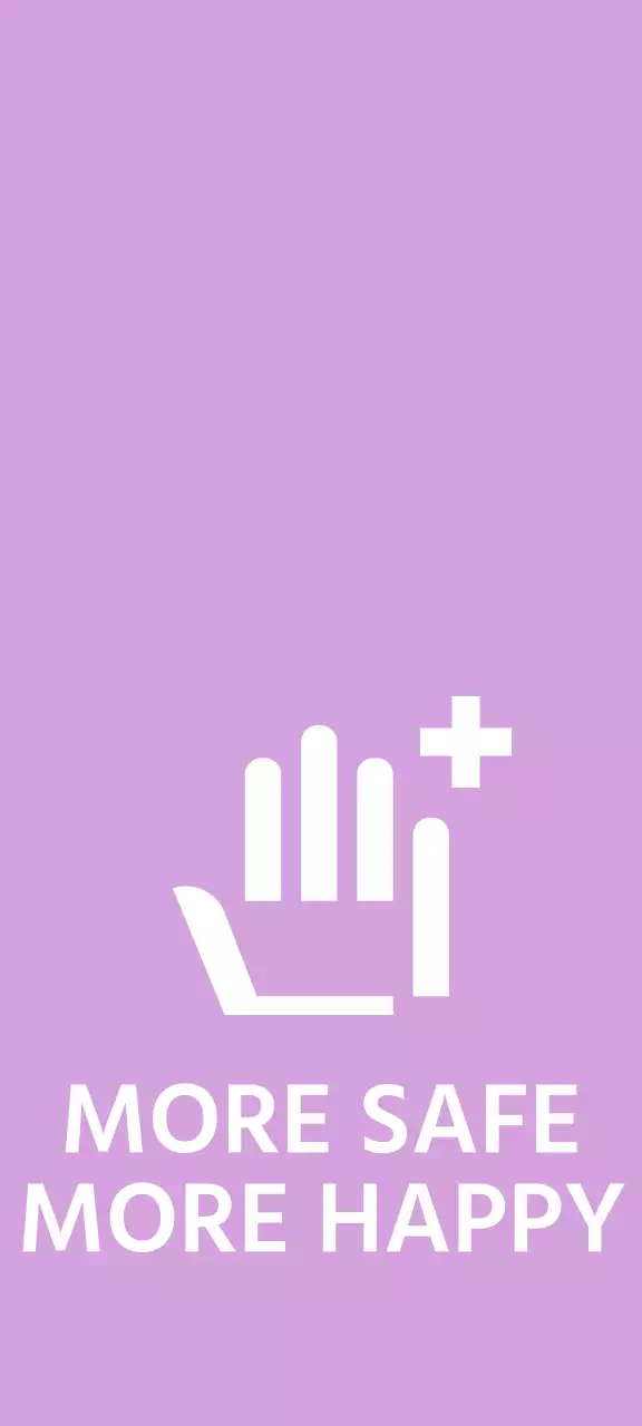 손 아이콘이 있는 심플한 디자인