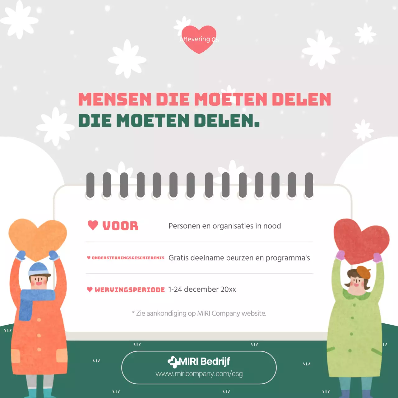 Een mooi groen en roze bericht over ESG-beheerrapportage