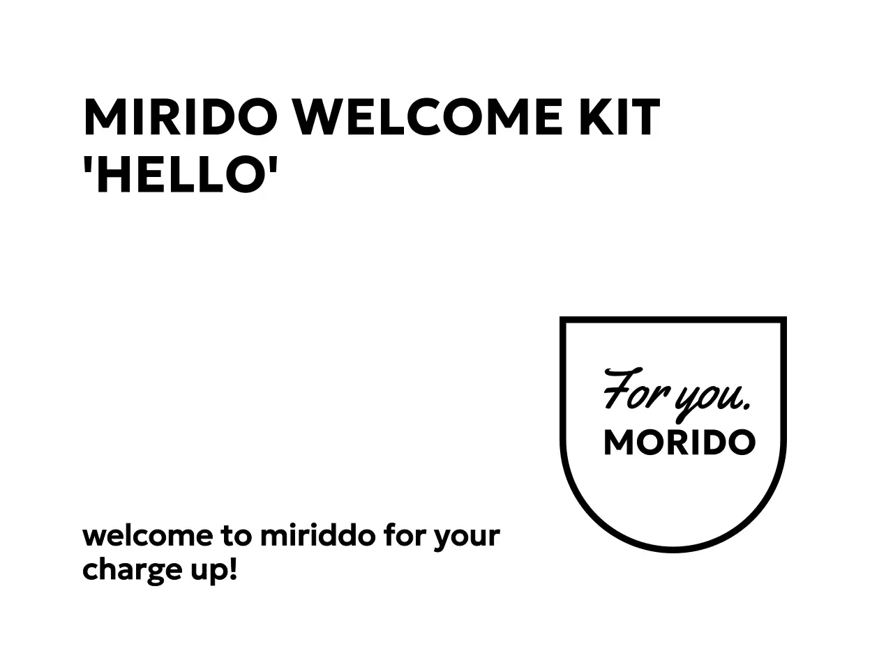 고딕체와 필기체가 있는 기업 회사 웰컴키트