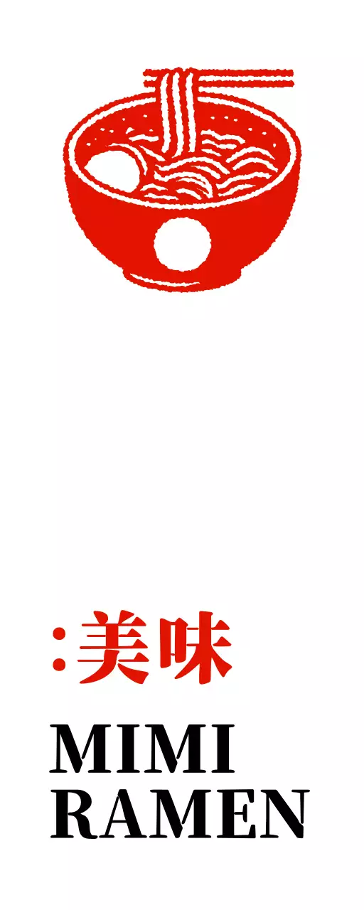 ヴィンテージな塗装感覚のラーメン屋さんの店舗看板