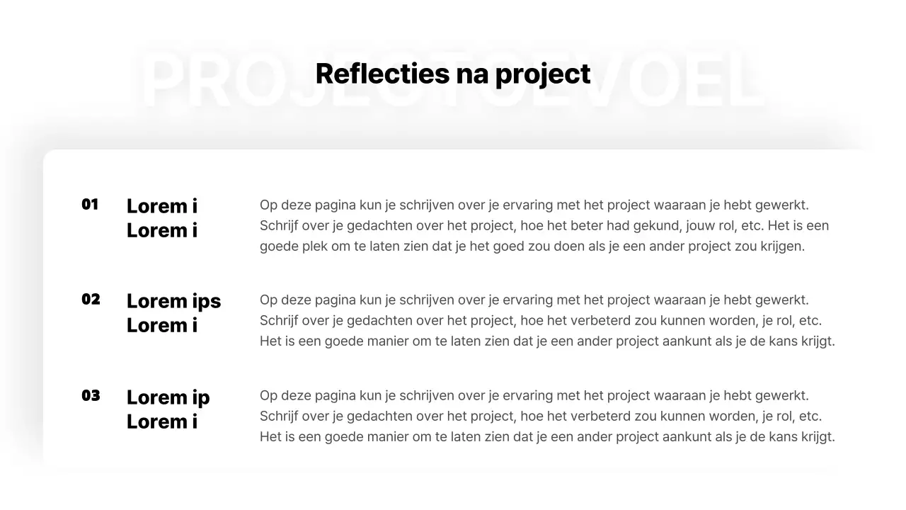 Eenvoudig CV-portfolio met witte achtergrond