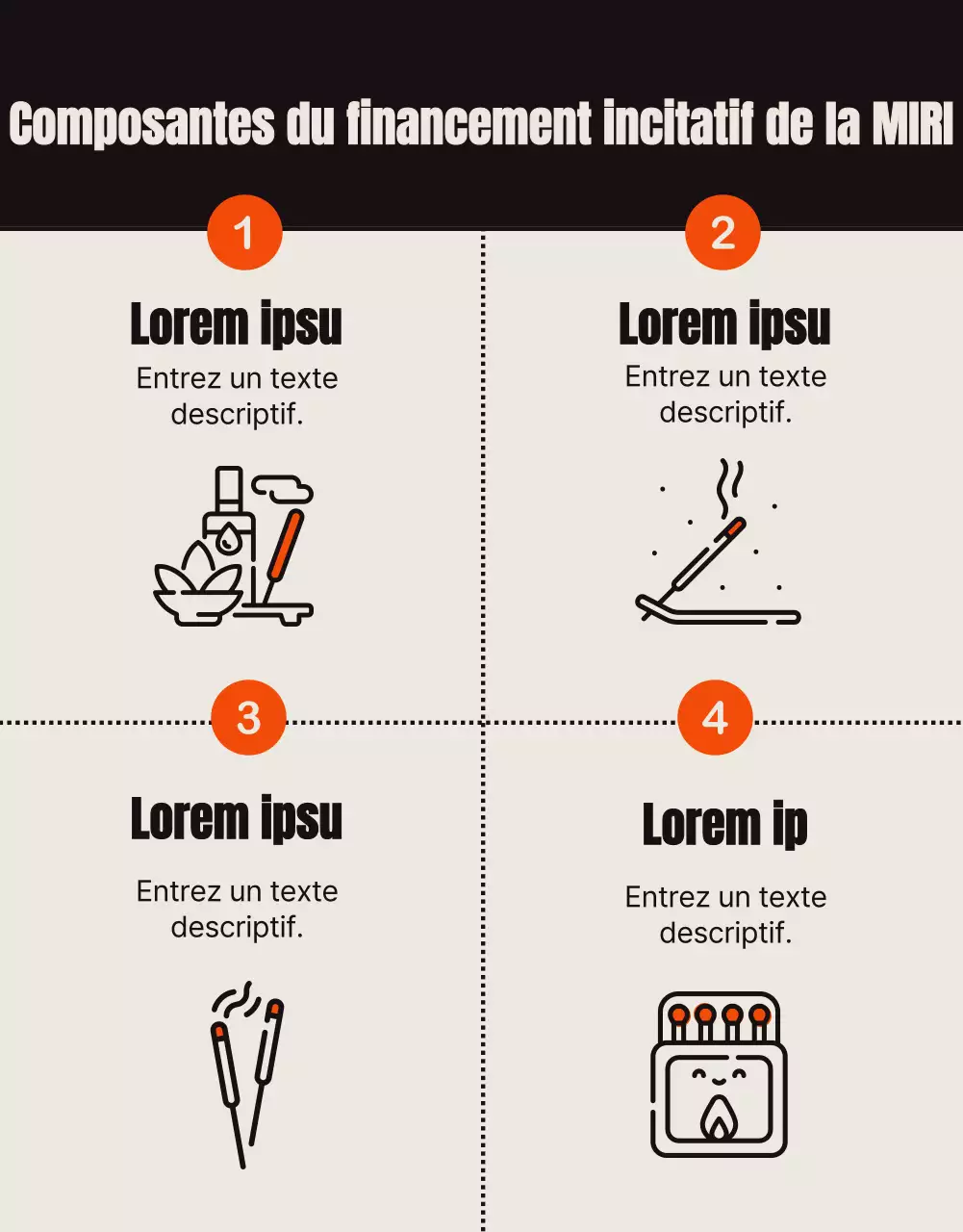 Un guide de financement incitatif d'époque avec des accents orange