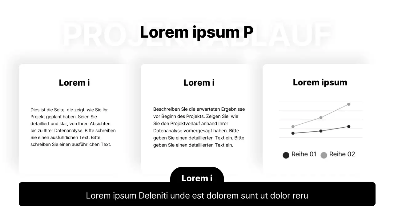 Einfache Lebenslaufmappe mit weißem Hintergrund