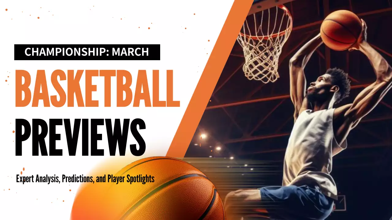 Thumbnail YouTube Promosi Bola Basket Modern Oranye