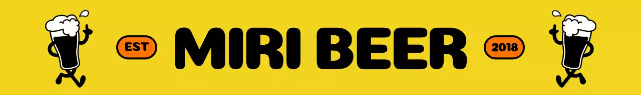 귀여운 맥주 캐릭터가 그려진 음식 설명