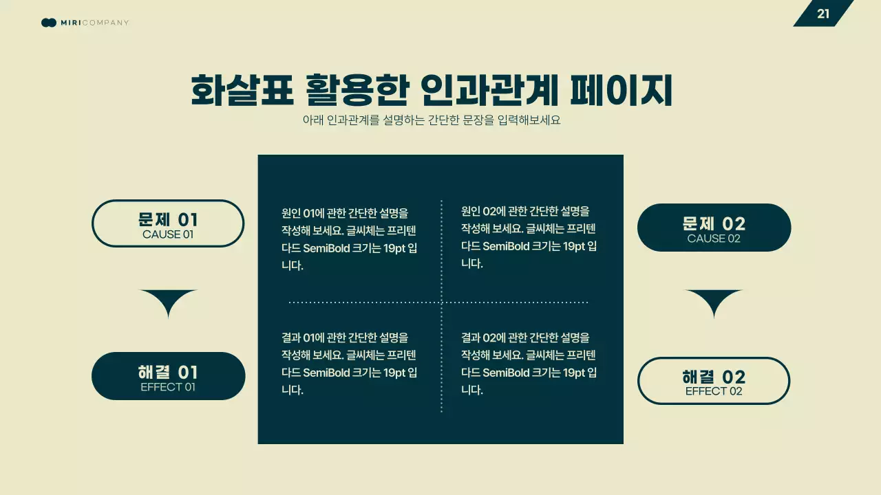 노랑과 초록색의 기하학 비즈니스 발표자료