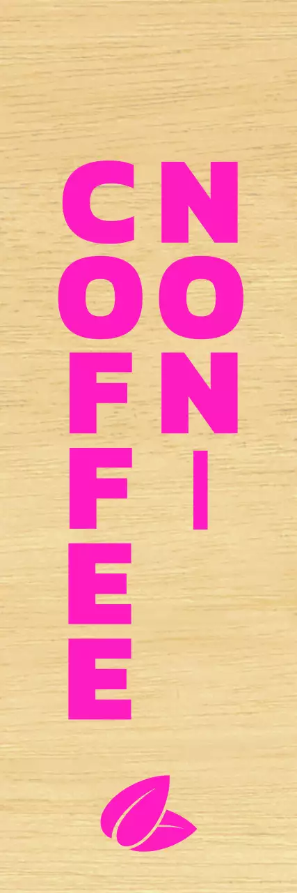 깔끔한 검정 글자에 분홍색 포인트 컬러가 들어간 카페