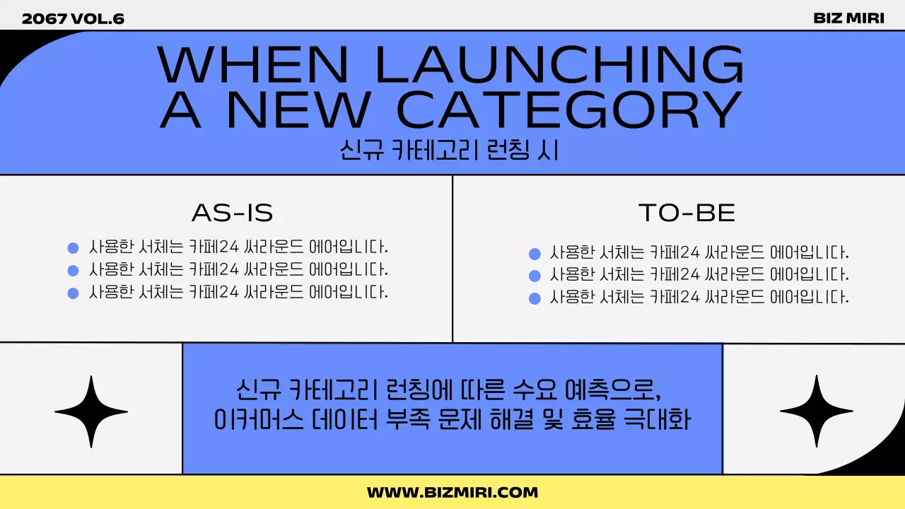파랑과 노랑의 트렌드한 시장조사 보고서