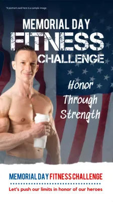 Blue Bold Fitness Promotion Instagram Post