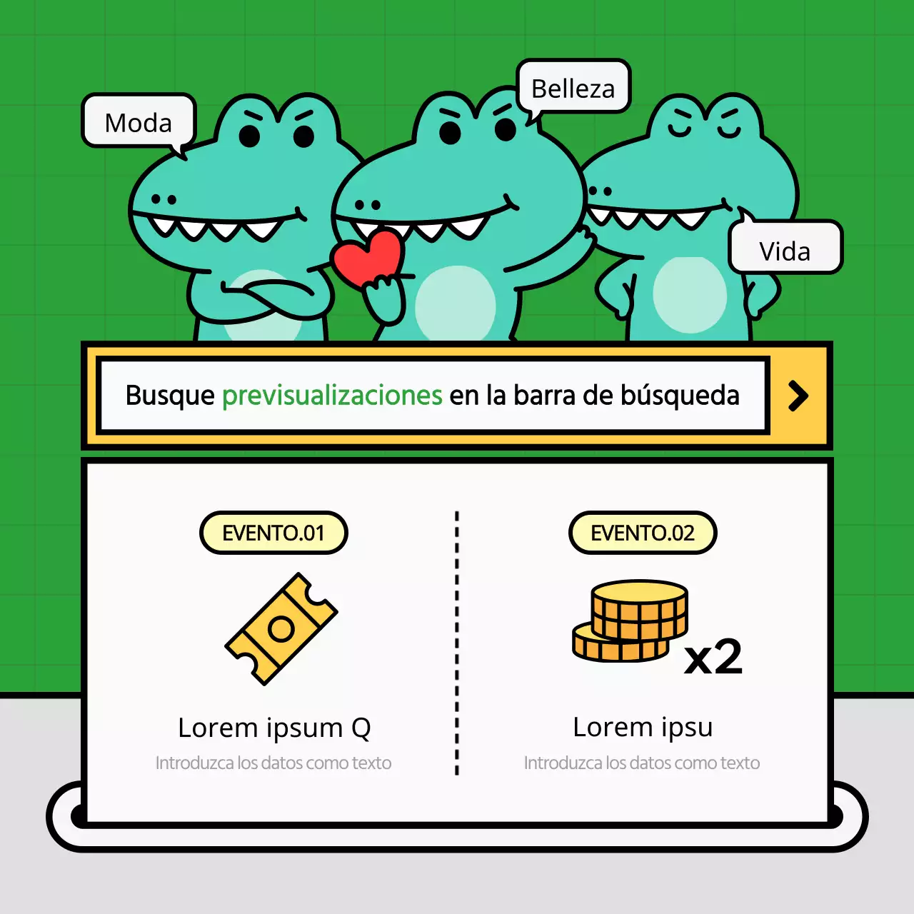 Kitschy naranja anuncios de pequeñas empresas en las redes sociales