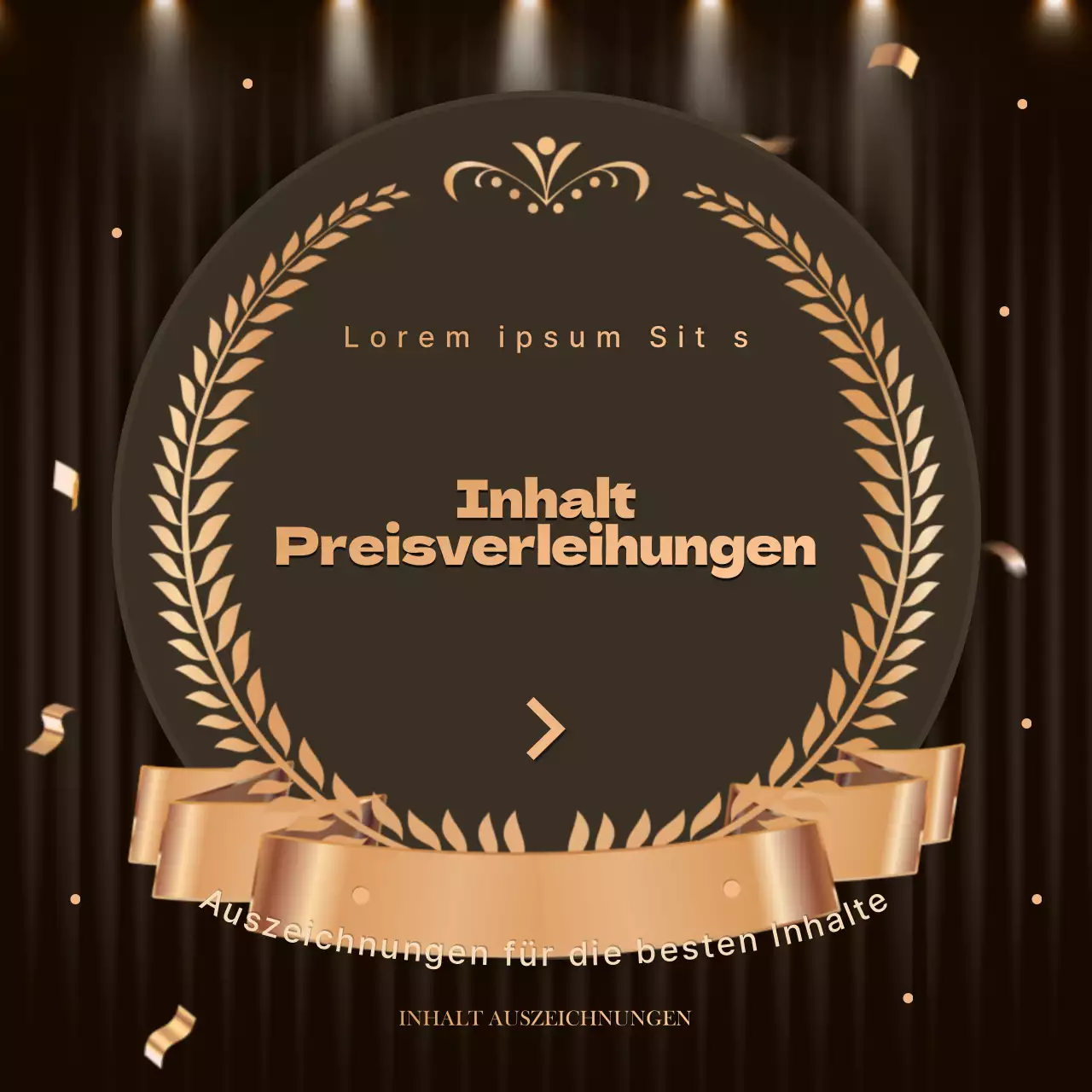 Luxuriöser Inhalt in Orange und Braun für einen Jahresendspaziergang