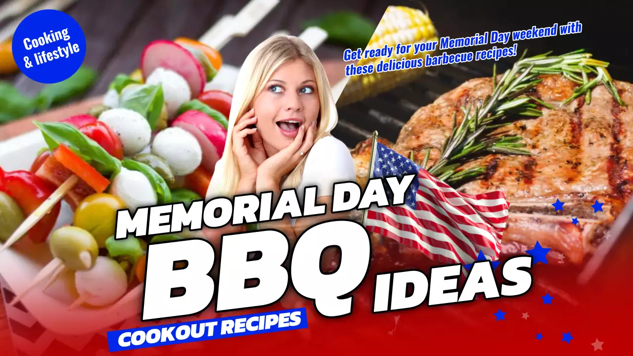 Red Bold Bbq Recipes Promotion YouTube Thumbnail