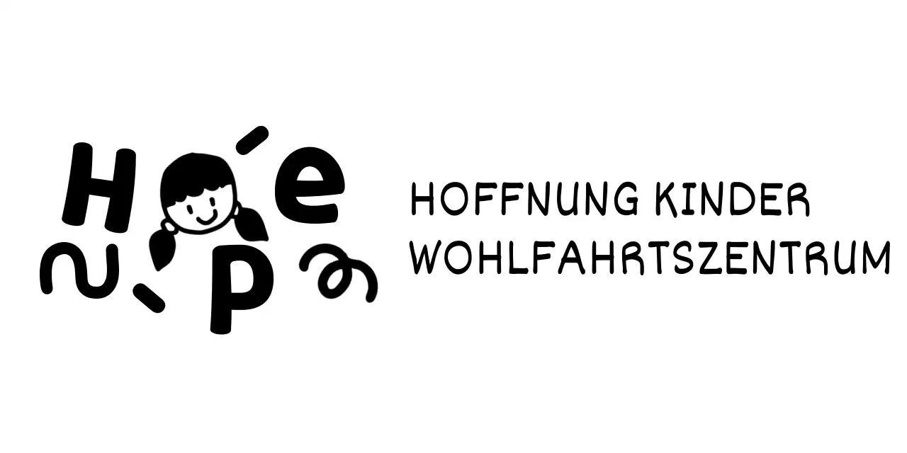 Kinderschutzzentrum mit niedlichen Illustrationen und Schriftarten