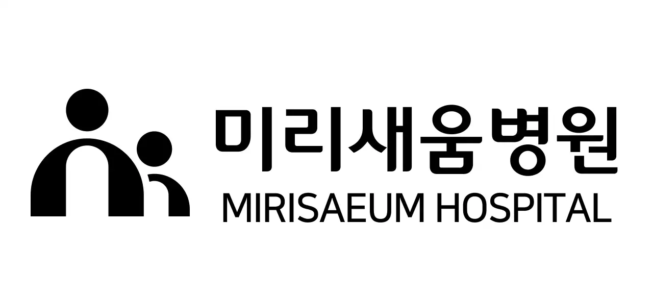 심플한 일러스트 컨셉의 병원 로고