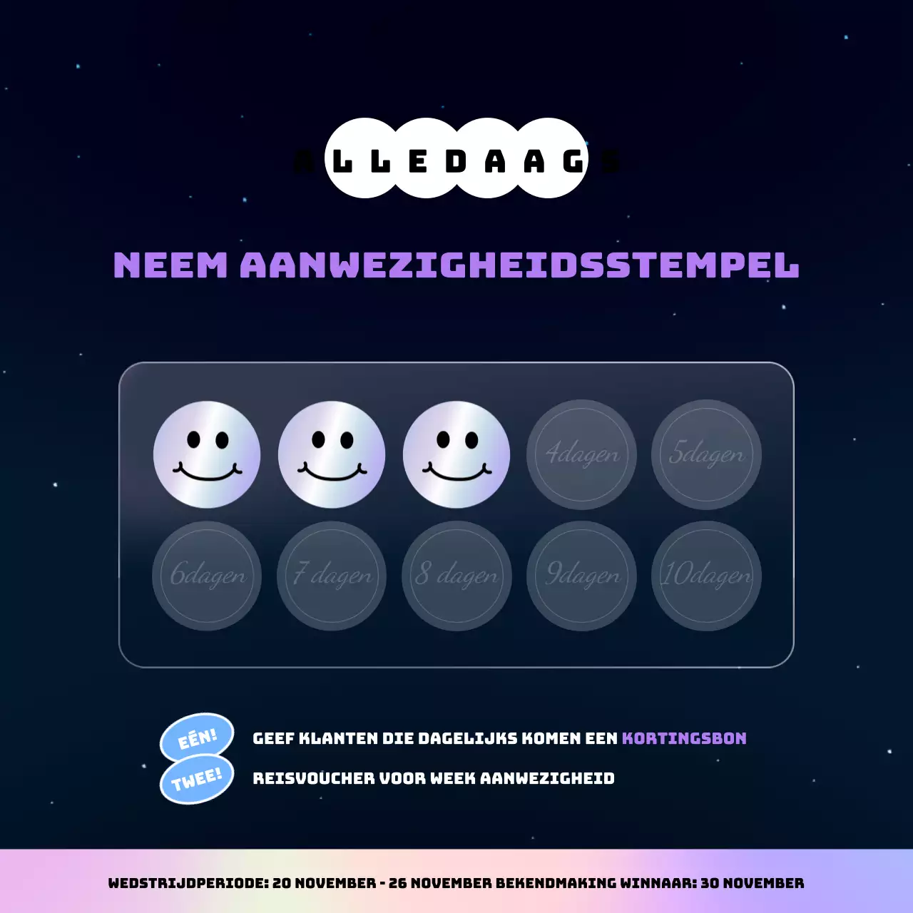 Promoot je Black Friday-evenement in paarse en neon cyberpunkstijl