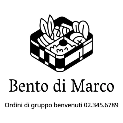 Ristorante autonomo con simpatiche illustrazioni di bento