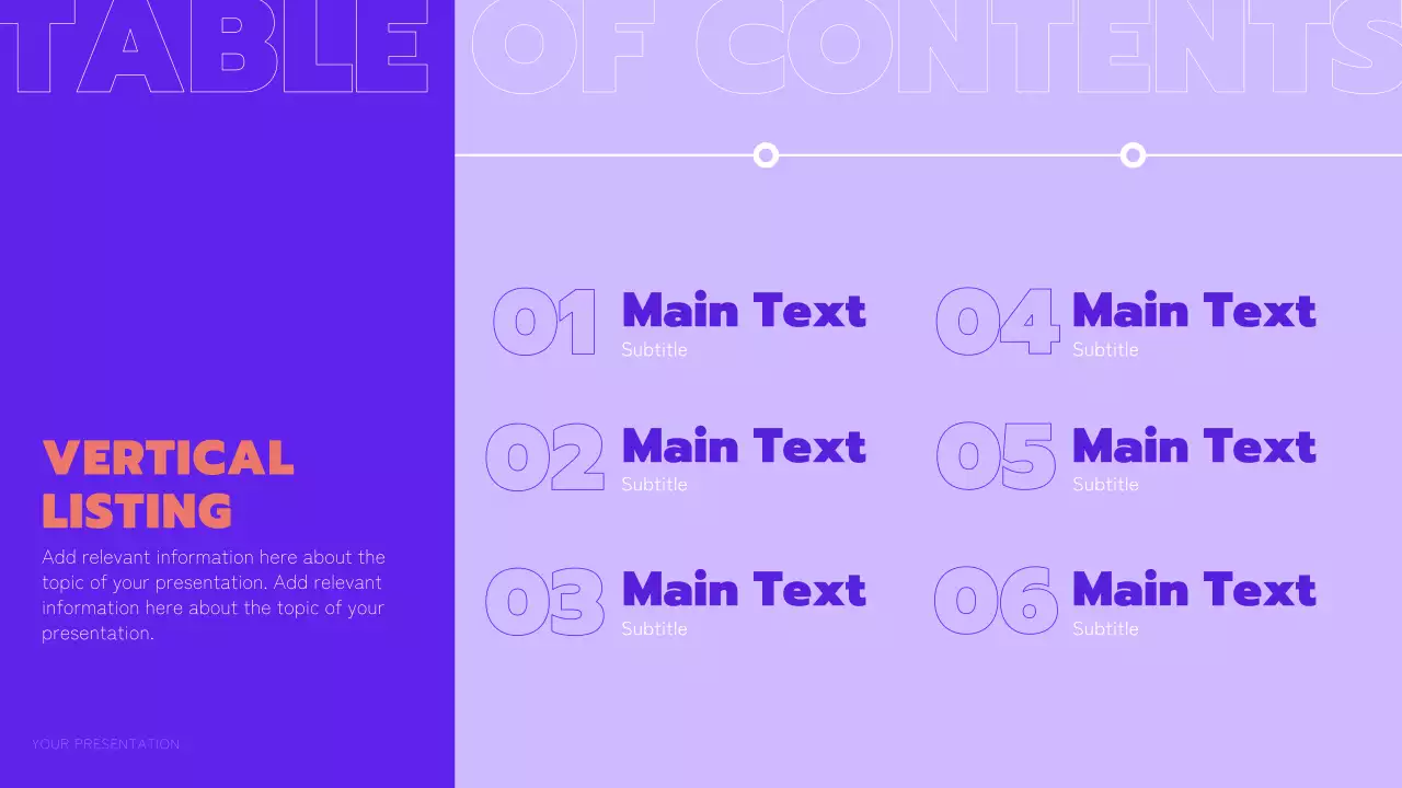 보라색과 주황색의 트렌디한 멀티 페이지 레이아웃 보고서
