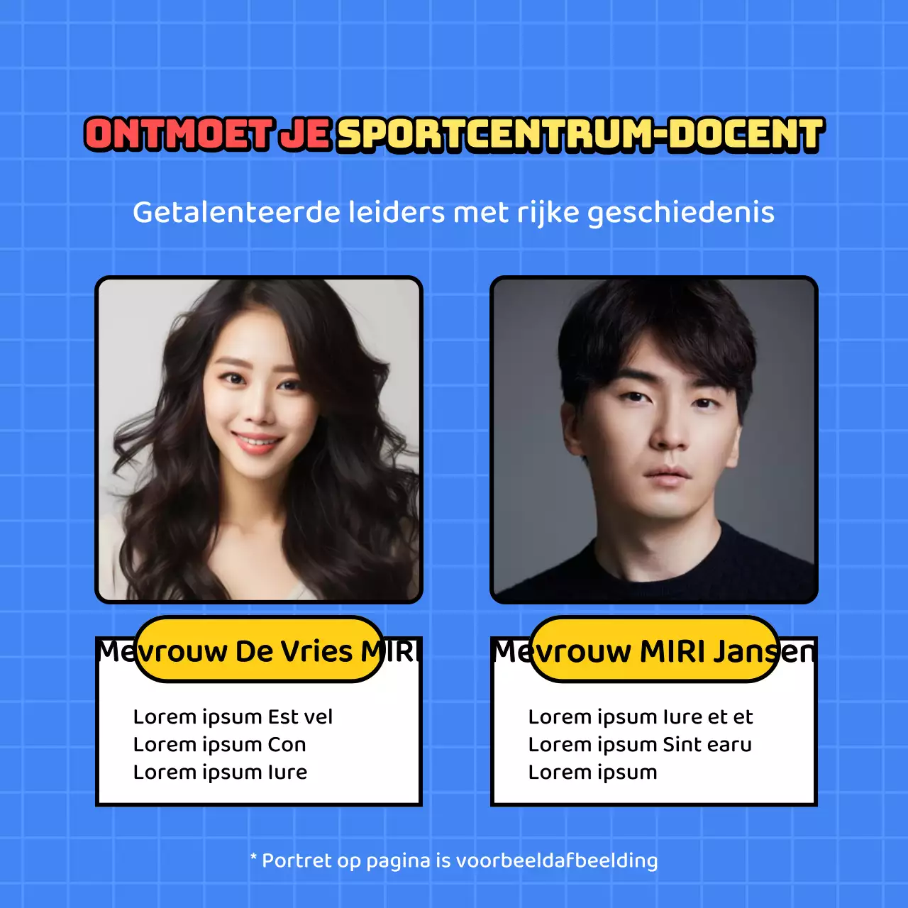 Promoot je blauwe en gele bowlingwervingsinspanningen