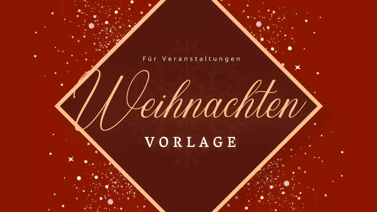 Eine luxuriöse Präsentation für ein Weihnachtsfest in Rot und Braun