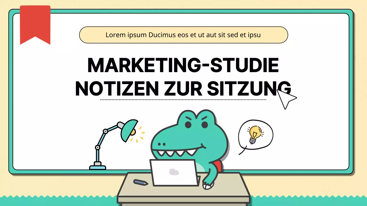 Beige und Mint Trendy Marketing Studie Notizen Bericht