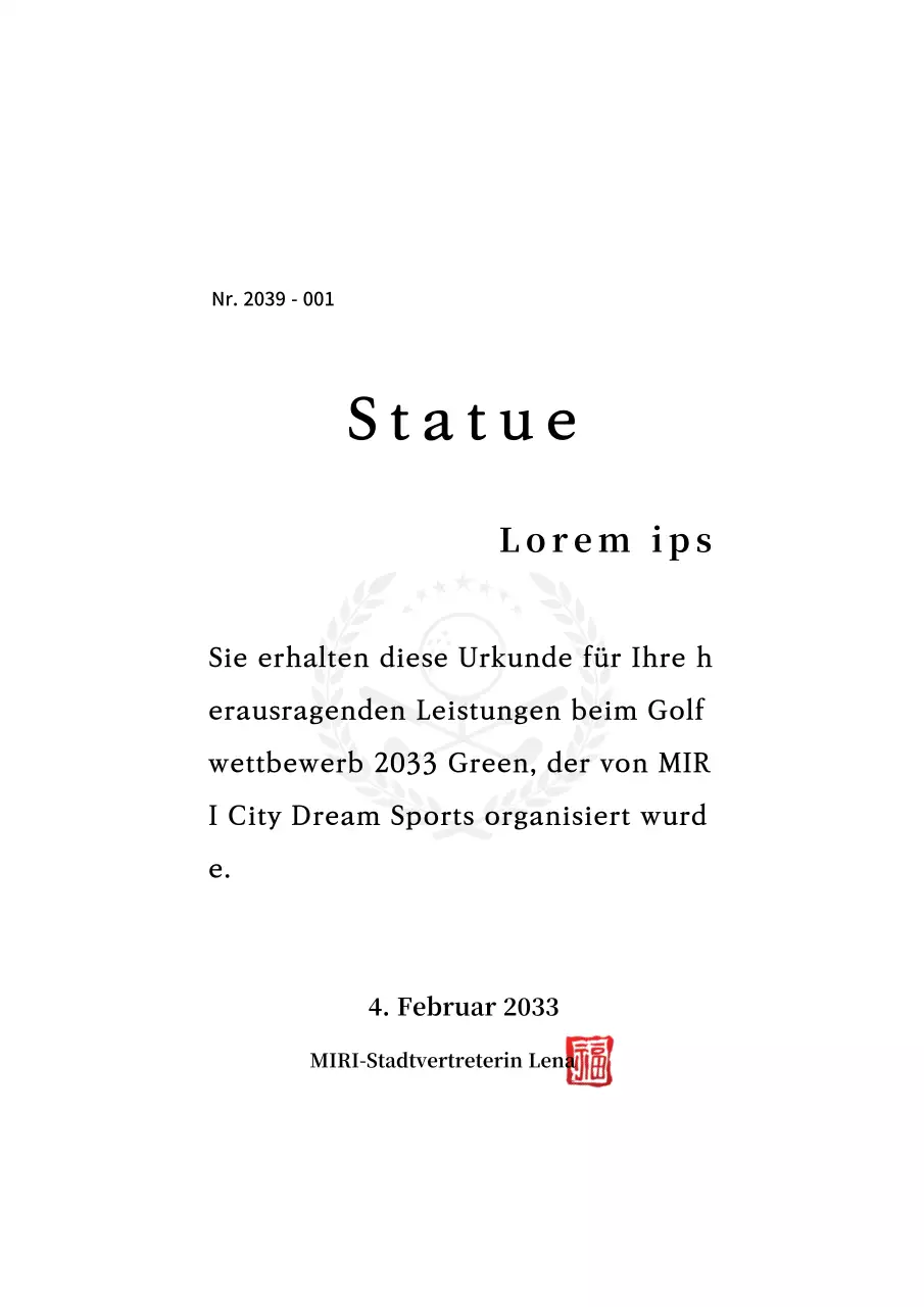 Sportpreise sehen mit Serifen stilvoll aus