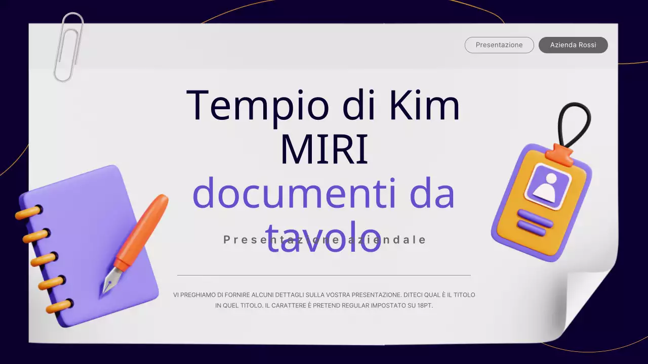 Un semplice rapporto di lavoro per impiegati in viola e giallo