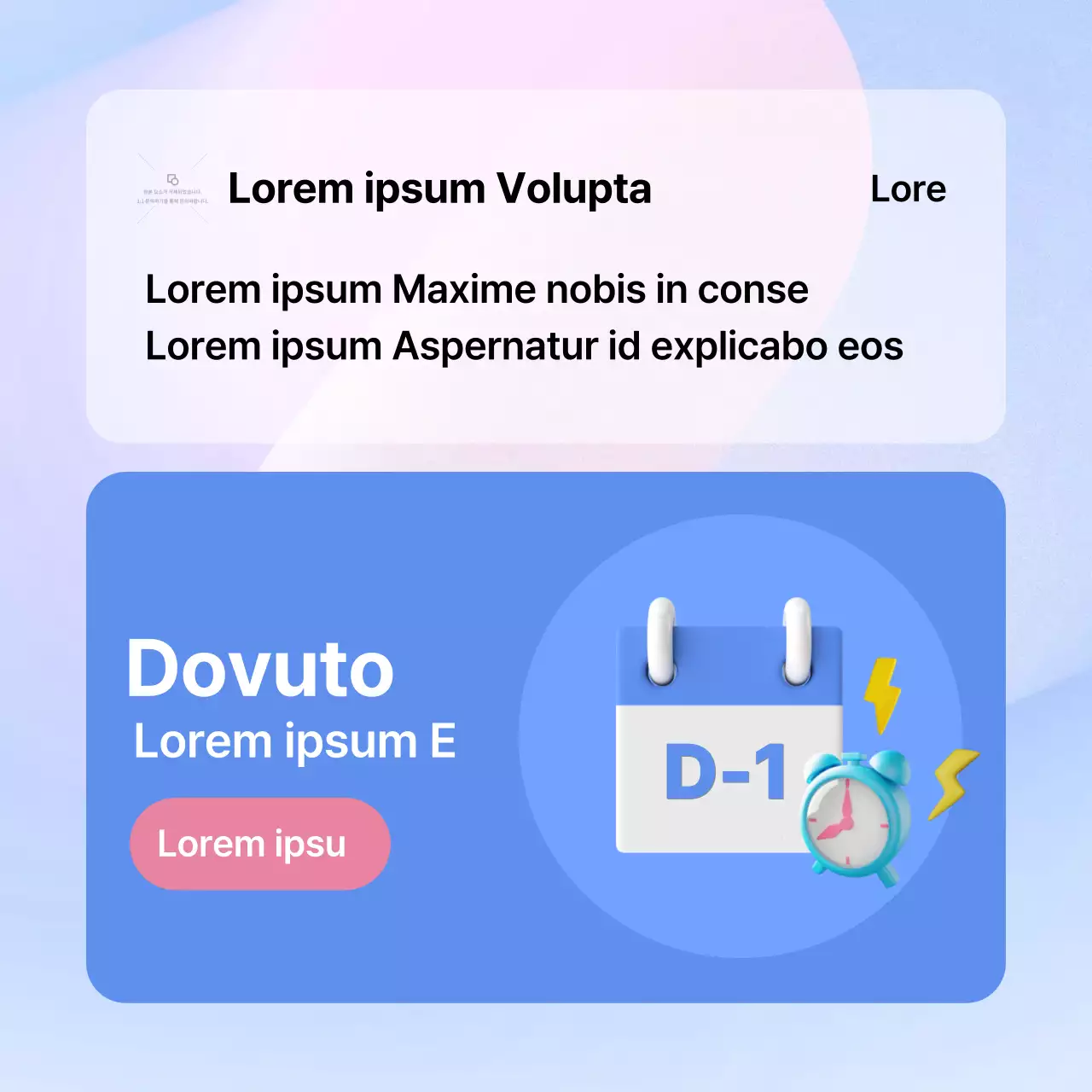 Annuncio di chiusura saldi minimalista in blu e azzurro