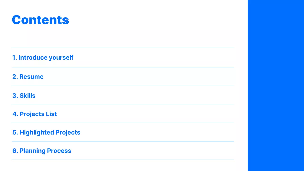 Blue Modern Portfolio Presentation