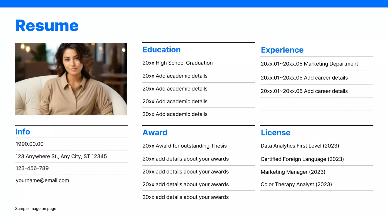 Blue Modern Portfolio Presentation