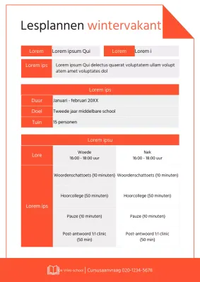 Een gids voor eenvoudige rode en grijze schoolvakantieplannen
