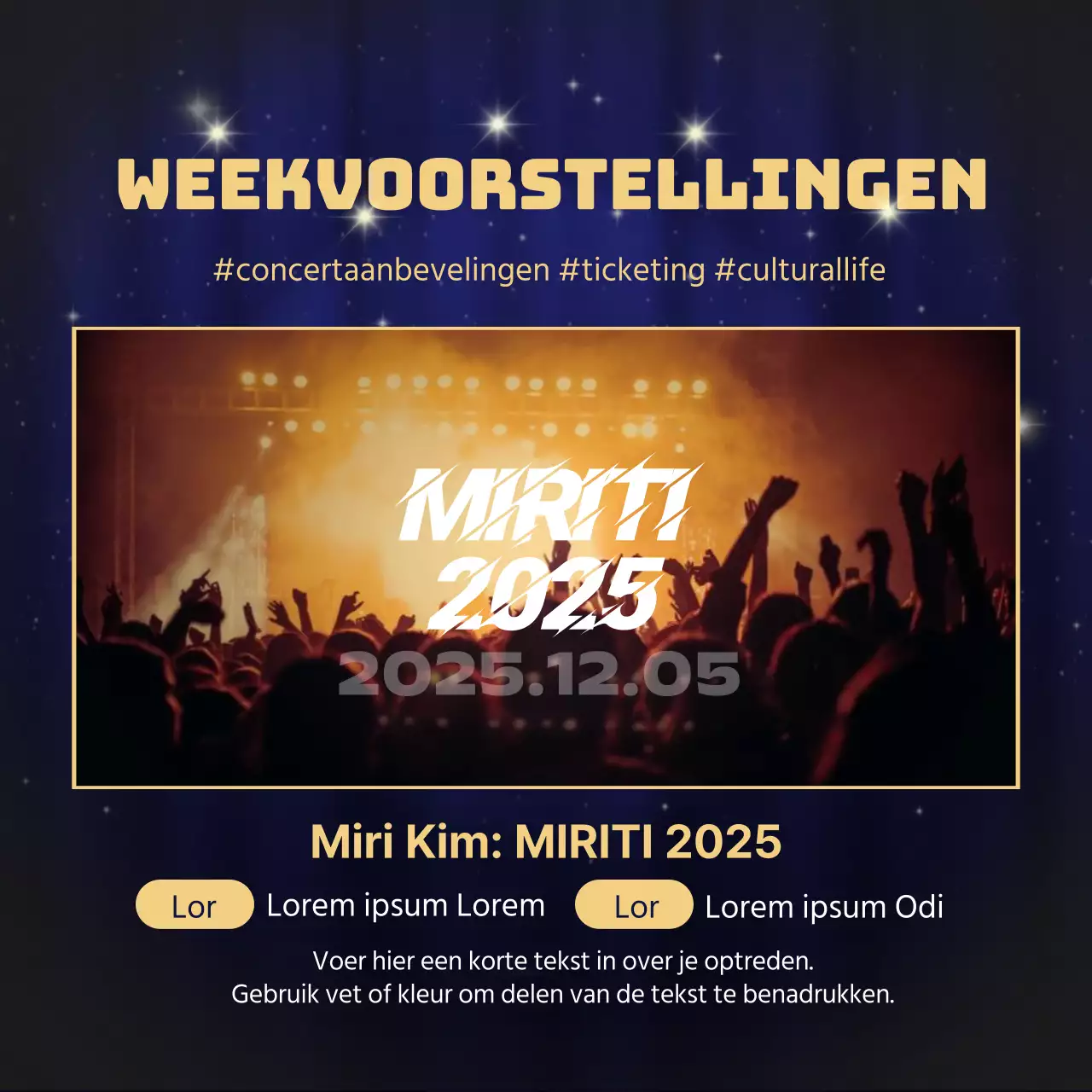 Luxe inhoud in goud en marineblauw Eindejaarsinformatie