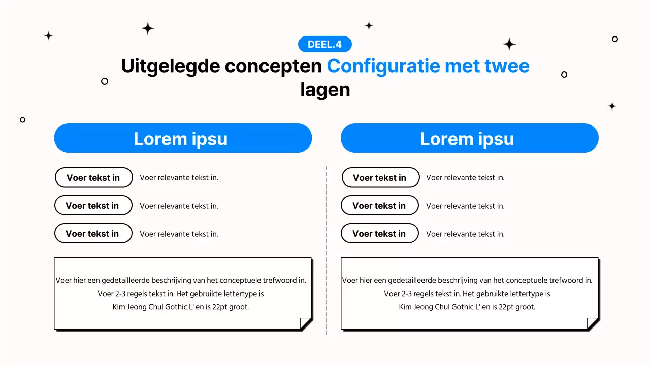 Eenvoudige blauw-zwarte kantoorwerkpresentatie